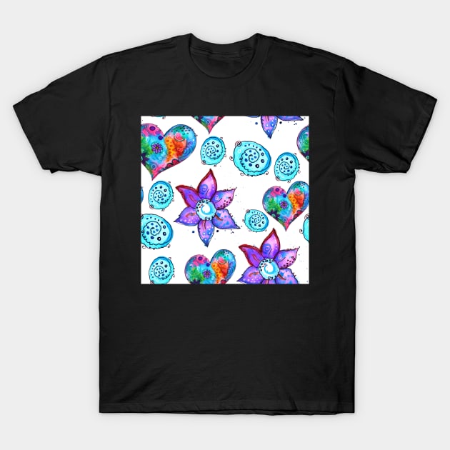 flowers and hearts and other things T-Shirt by SimoneMonschein